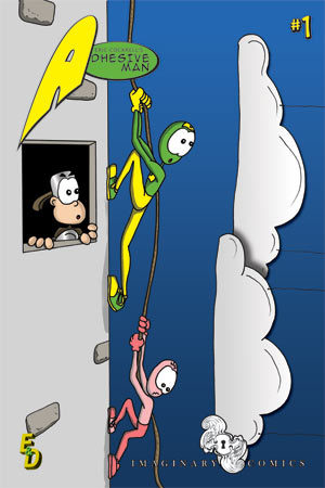 Imaginary, comics, comic, comic book, entertainment, news, superheroes, characters, Adhesive Man, The Mighty Lug, The Gnat, SMS